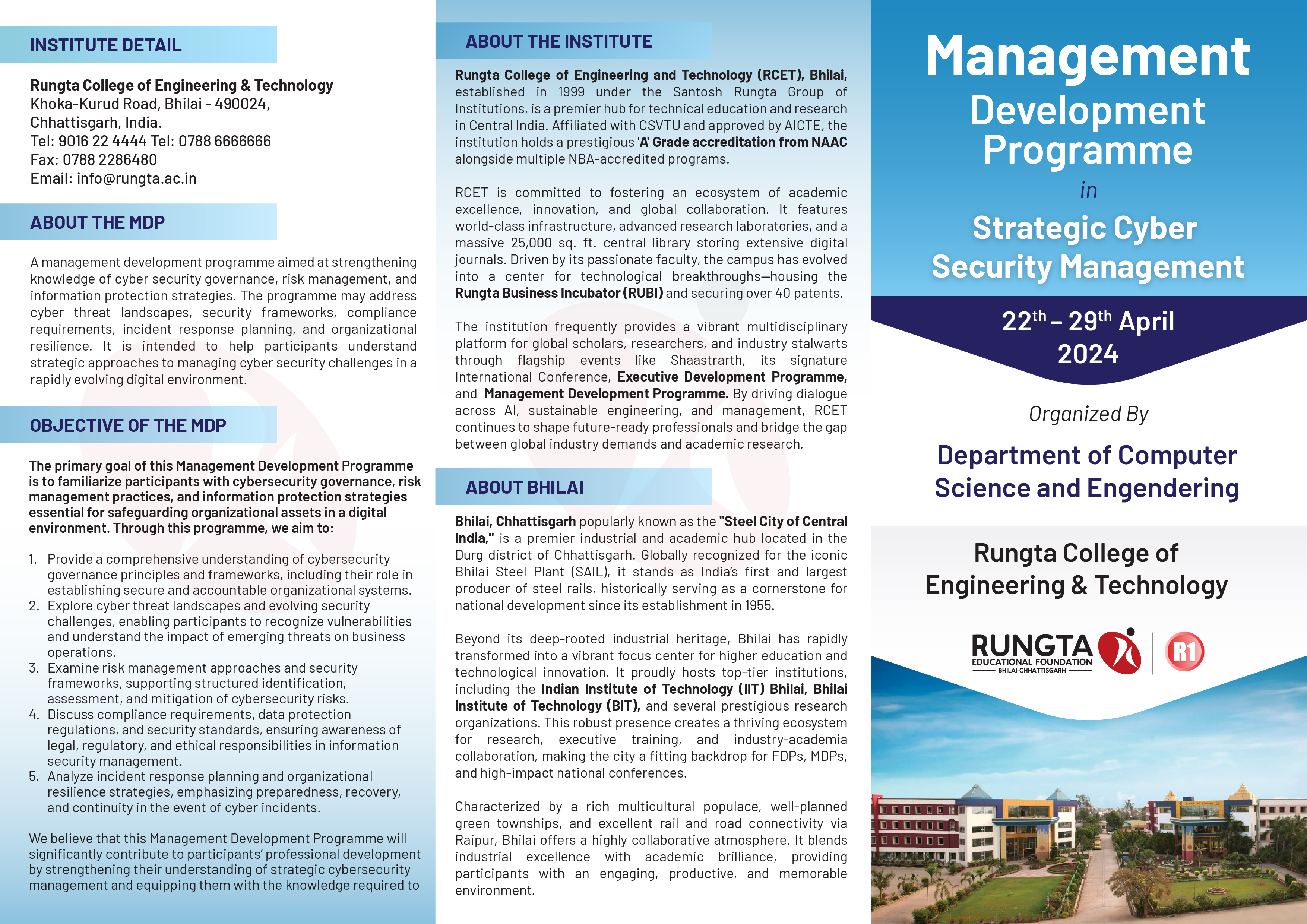 Management Development Program in Strategic Cyber Security Management